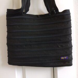 Zip It Zipper Black Purse